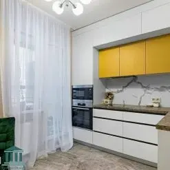 کابینت جدید آشپزخانه پی وی سی کد 0210 7 کابینت آشپزخانه پی وی سی کد 0210