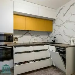 کابینت جدید آشپزخانه پی وی سی کد 0210 5 کابینت آشپزخانه پی وی سی کد 0210