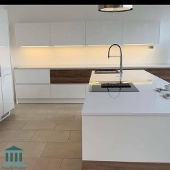 کابینت آشپزخانه ترکیبی ام دی اف و هایگلاس کد 0206