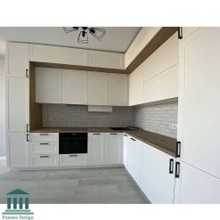 کابینت آشپزخانه ترکیبی ام دی اف و هایگلاس کد 0205