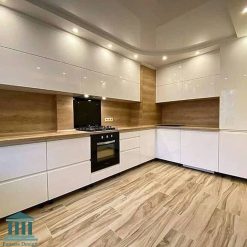 کابینت آشپزخانه ترکیبی ام دی اف و هایگلاس کد 0200