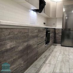 کابینت آشپزخانه ترکیبی پی وی سی و هایگلاس کد 0189