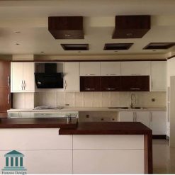 کابینت آشپزخانه ترکیبی ام دی اف و هایگلاس کد 0149