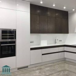 کابینت آشپزخانه ترکیبی ام دی اف و پی وی سی کد 0187