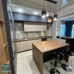 کابینت آشپزخانه ترکیبی ام دی اف و پی وی سی کد 0184