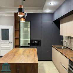 کابینت آشپزخانه ترکیبی ام دی اف و پی وی سی کد 0184