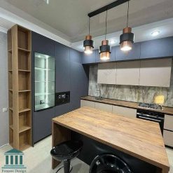 کابینت آشپزخانه ترکیبی ام دی اف و پی وی سی کد 0184