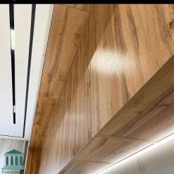 کابینت آشپزخانه ام دی اف جدید کد 0181 5 کابینت آشپزخانه ترکیبی هایگلاس و ام دی اف و کد 0181