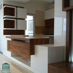 کابینت آشپزخانه ترکیبی ام دی اف و هایگلاس کد 0147