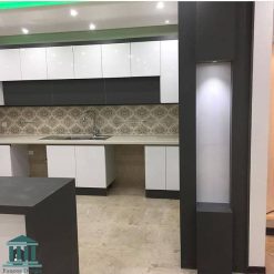 کابینت آشپزخانه ترکیبی هایگلاس و پی وی سی کد 0143