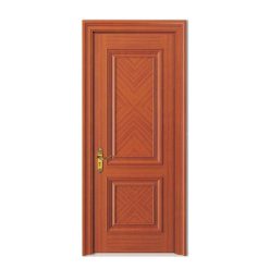 درب اتاق دوقاب روکش بلوط جناقی کد 12008