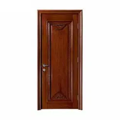 درب لابی تمام چوب جناقی روکش بلوط مدل 21013