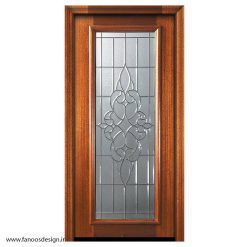 درب لابی تمام چوب تک لنگه کد 2104