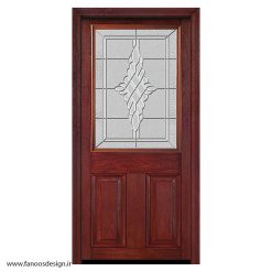 درب لابی تمام چوب تک لنگه کد 21026