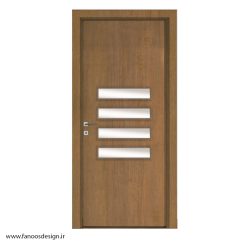 درب سرویس بهداشتی شیشه خور پلی وود کد 30218