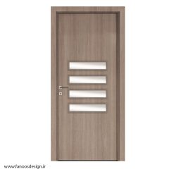 درب چوب پلاستیک شیشه خور حمام کد 30143