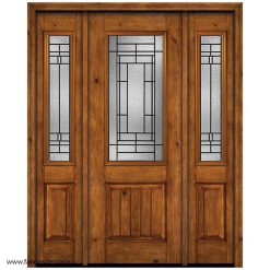 درب لابی تمام چوب سه لنگه لنگه مدل 21017