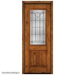 درب لابی تمام چوب مدل 21014