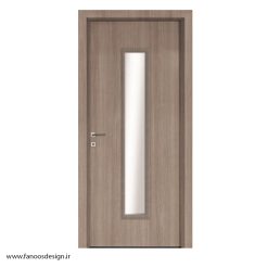 درب چوبپلاست شیشه خور سرویسی کد 30129