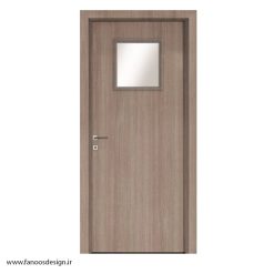 درب چوب پلاست شیشه خور ضد آب کد 30124
