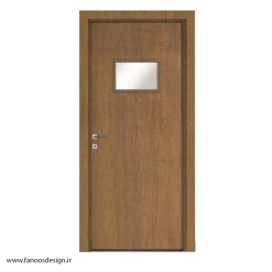 درب سرویسی شیشه خور چوبپلاست کد 30240