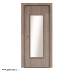 درب چوبپلاست شیشه خور ضد آب کد 30121