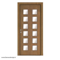 درب سرویس بهداشتی شیشه خور چوب پلاست کد 30244