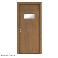 درب سرویسی شیشه خور چوب پلاست کد 30247