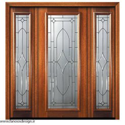 درب چوبی لابی سه لنگه کد 21074