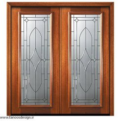 درب چوبی لابی دو لنگه کد 21073