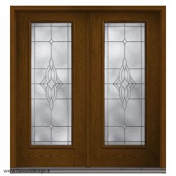 درب چوبی لابی دو لنگه کد 21062