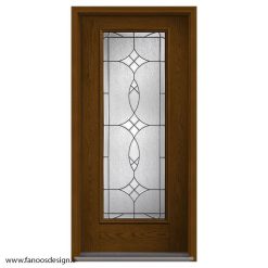 درب چوبی لابی تک لنگه کد 21060