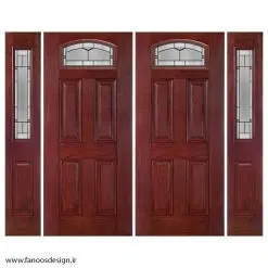 درب چوبی لابی چهار لنگه کد 21067