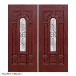 درب چوبی لابی دو لنگه کد 21069