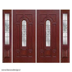 درب چوبی لابی چهار لنگه کد 21071
