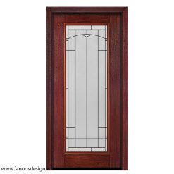 درب لابی چوبی تک لنگه کد 21149