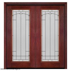 درب لابی چوبی دو لنگه کد 21148