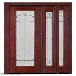 درب لابی چوبی سه لنگه کد 21147