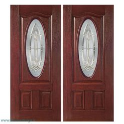 درب لابی چوبی دو لنگه کد 21142