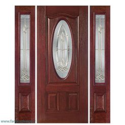 درب لابی چوبی سه لنگه کد 21140