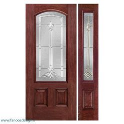 درب لابی چوبی سه لنگه کد 21136