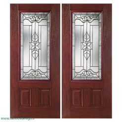 درب لابی چوبی دو لنگه کد 21132