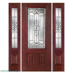 درب لابی چوبی سه لنگه کد 21130