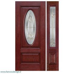 درب لابی چوبی یک و نیم لنگه کد 21126