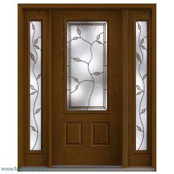 درب لابی چوبی سه لنگه کد 21123