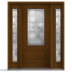 درب لابی چوبی سه لنگه کد 21120