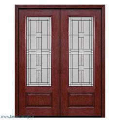 درب لابی چوبی چهار لنگه کد 21116