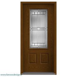 درب لابی چوبی تک لنگه کد 21113
