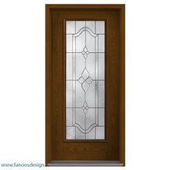 درب لابی چوبی تک لنگه کد 21112