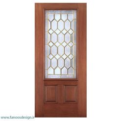 درب لابی چوبی تک لنگه کد 21108